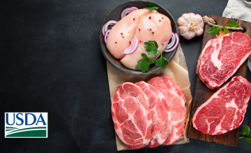 Estabilidad en la producción de carne de cerdo y aumento en la de pollo, según último informe 2023 del USDA